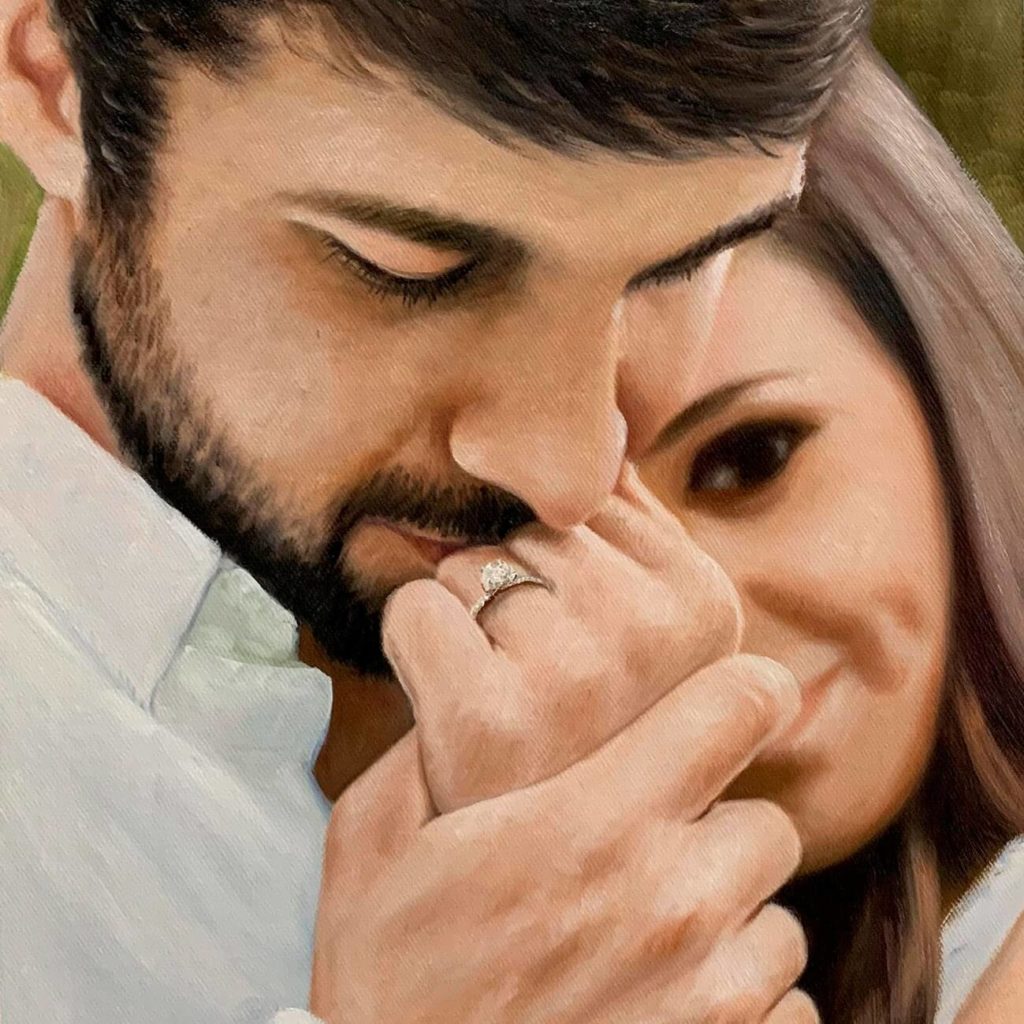 Paint Your Life Custom Wedding Portrait Painting Review