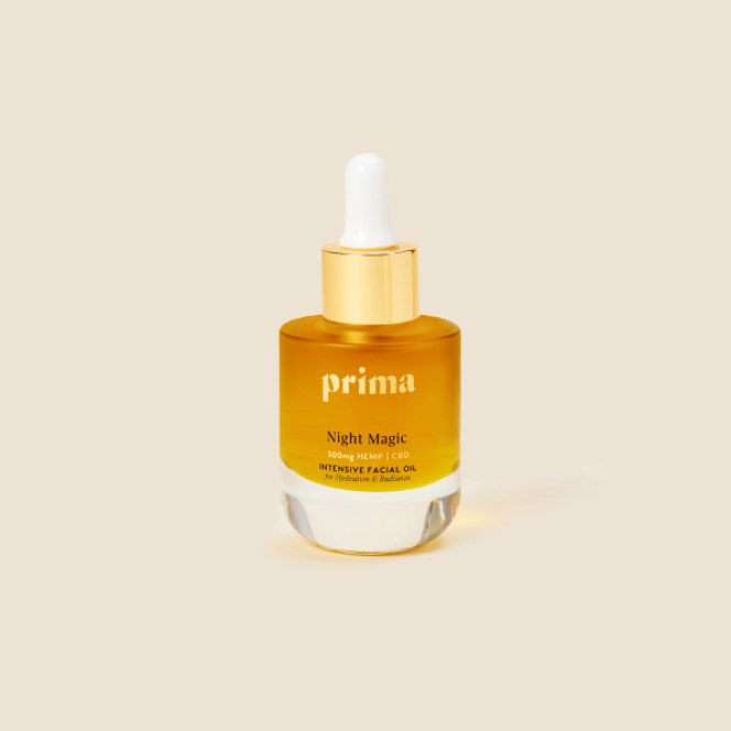 Prima Night Magic Intensive CBD Face Oil for Moisture & Radiance