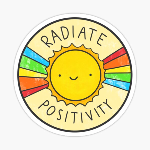 Redbubble Radiate Positivity Sticker Review