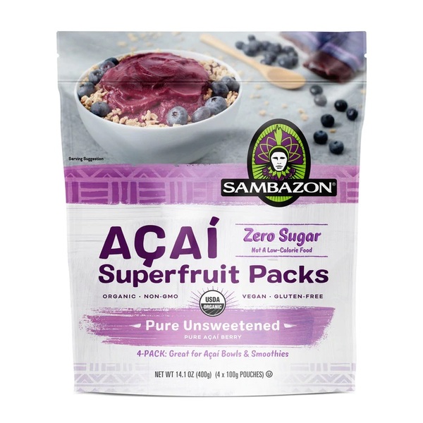 SAMBAZON Pure Unsweetened Frozen Açaí Packets review 