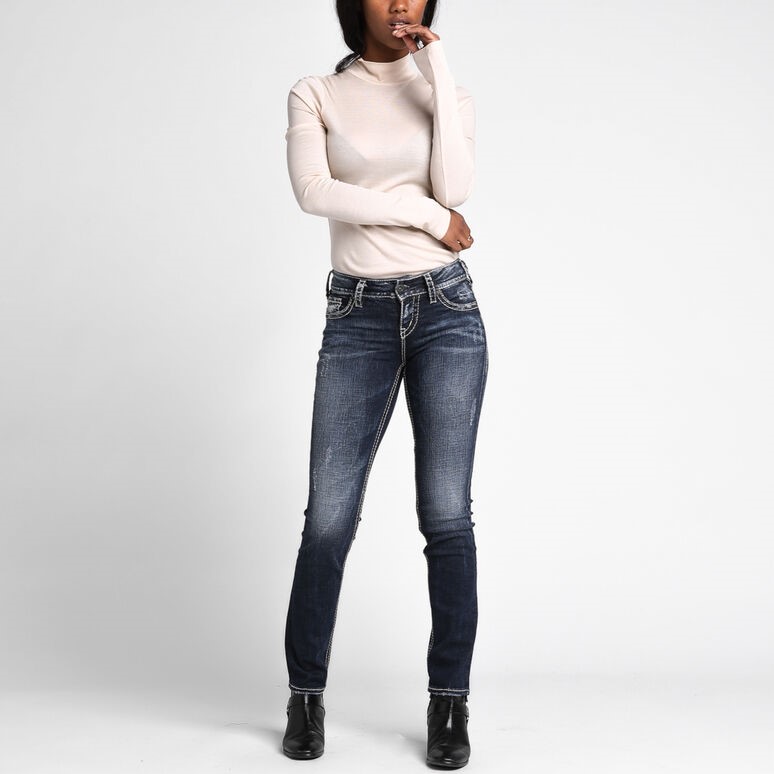 Silver Jeans Suki Mid Rise Straight Leg Jeans Review