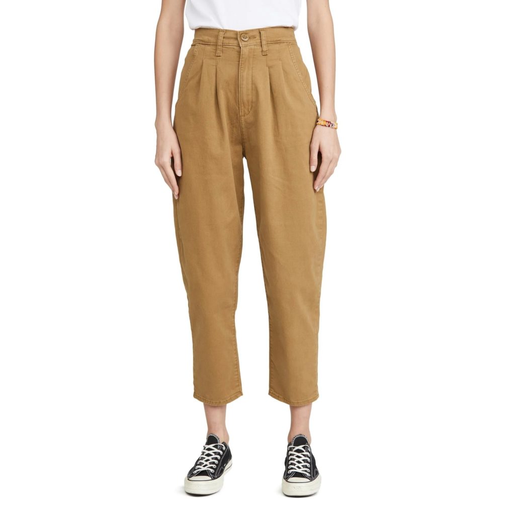 Trouva 2 Pleats Corduroy Pants Golden Brown Review