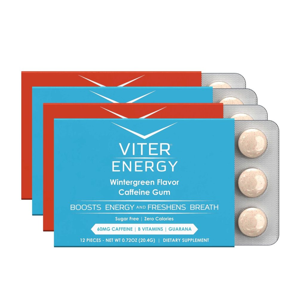Viter Energy Caffeine Gum 2 Flavor Variety Pack Review 