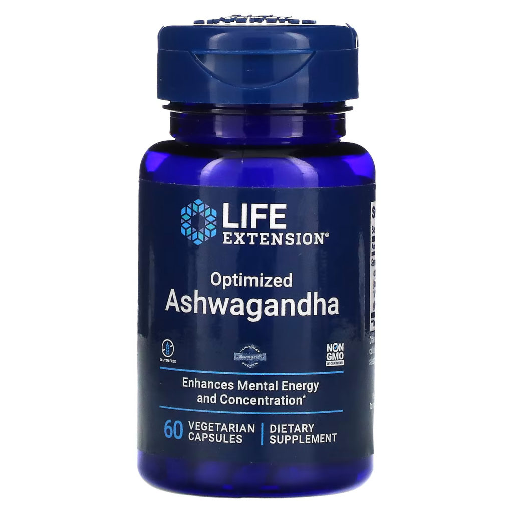 iHerb Life Extension, Optimized Ashwagandha, 60 Vegetarian Capsules