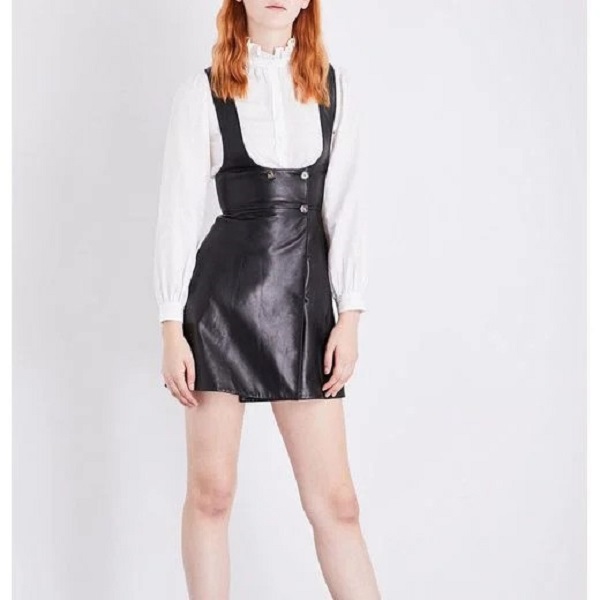 Alexa Chung Milla Leather Pinafore Dress Review