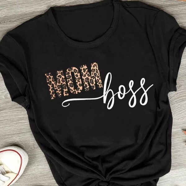 Bellelily Leopard Printed Mom Boss T-Shirt Review
