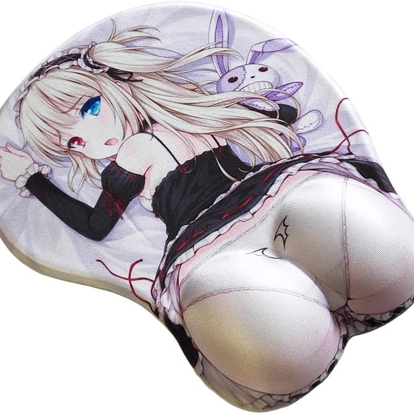 Yeqiong Silicone Wrist Rest Mouse Pad Gaming Mouse Pads PC Laptop Desk Non Slip Pad HQYMY 3D Mouse Pad Anime 