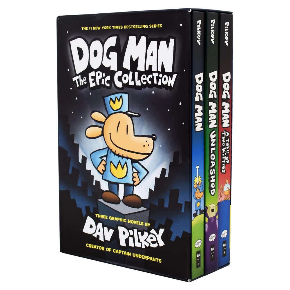 Books2Door Dog Man The Epic 3 Books Collection By Dav Pilkey - Ages 9-14 - Hardback