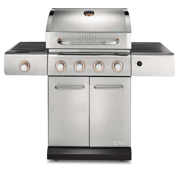 Canadian Tire Review 4 Canadian Tire Master Chef Elite 4-Burner Convertible Propane Gas BBQ Grill with an Extra Side Burner Review
