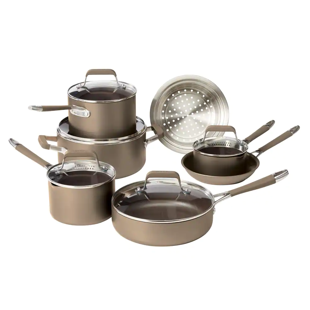 Canadian Tire Review 6 Canadian Tire Paderno Classic Cookware Set, Non-Stick, PFOA-Free, Oven Safe, Champagne Bronze, 12-pc Review