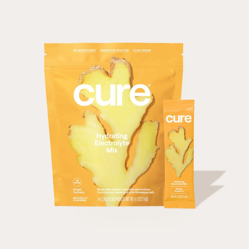 Cure Hydration Hydrating Electrolyte Mix Ginger Turmeric Review