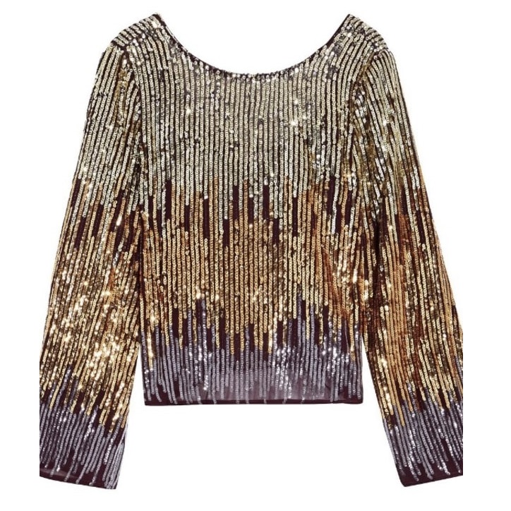 Hurr Collective Rixo Gold Bettina Sequined Top Review