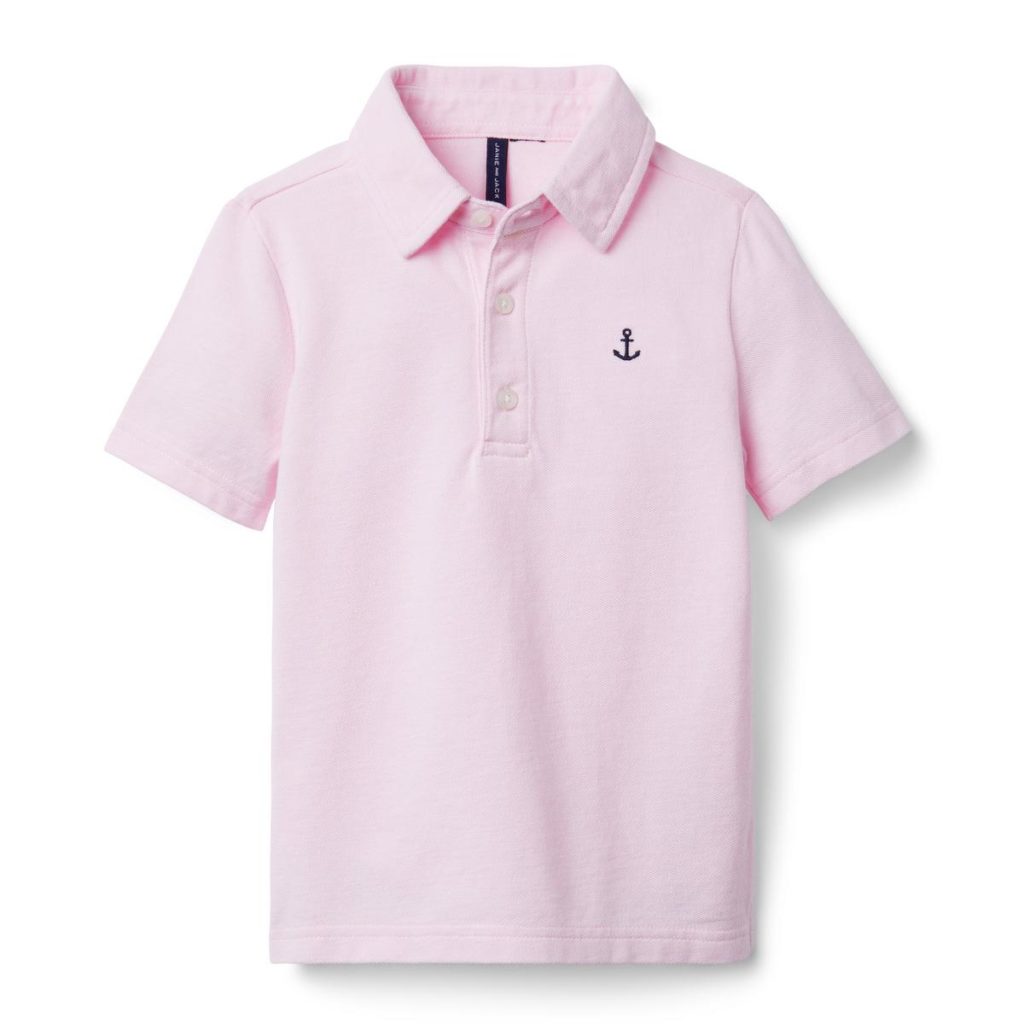 Janie and Jack Pique Polo Pink