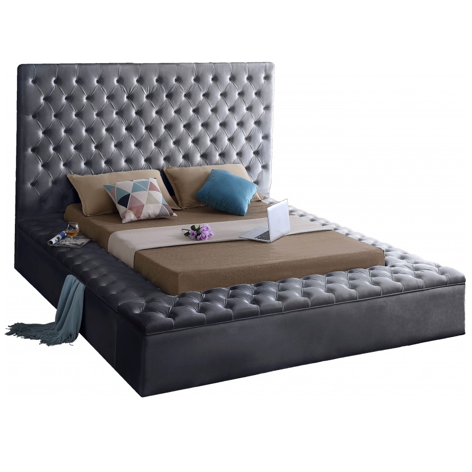 Meridian Furniture Grey Bliss Velvet King Bed Review