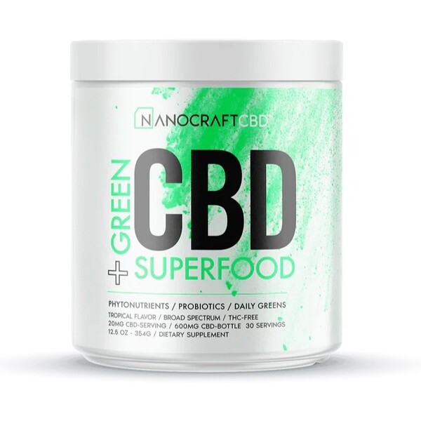 Nanocraft CBD Superfood Green Powder