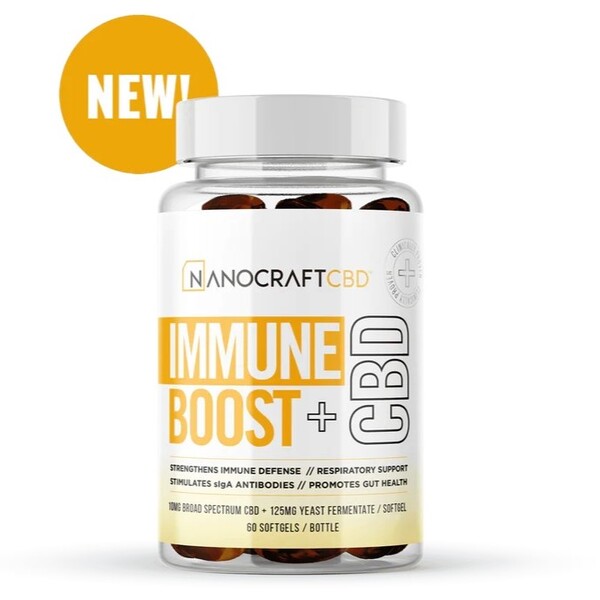 Nanocraft CBD Immune Boost + CBD Oil Softgels
