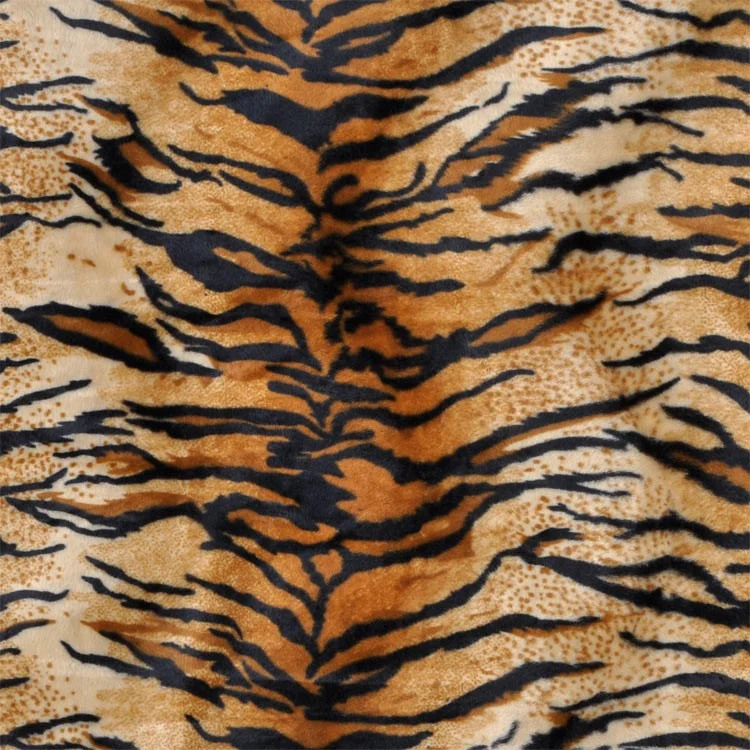 Online Fabric Store Gold Tiger Velboa Faux Fur Fabric
