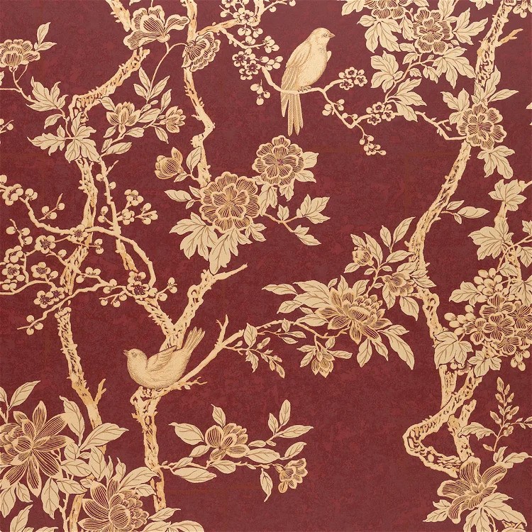 Online Fabric Store Ralph Lauren Marlowe Floral Garnet Wallpaper