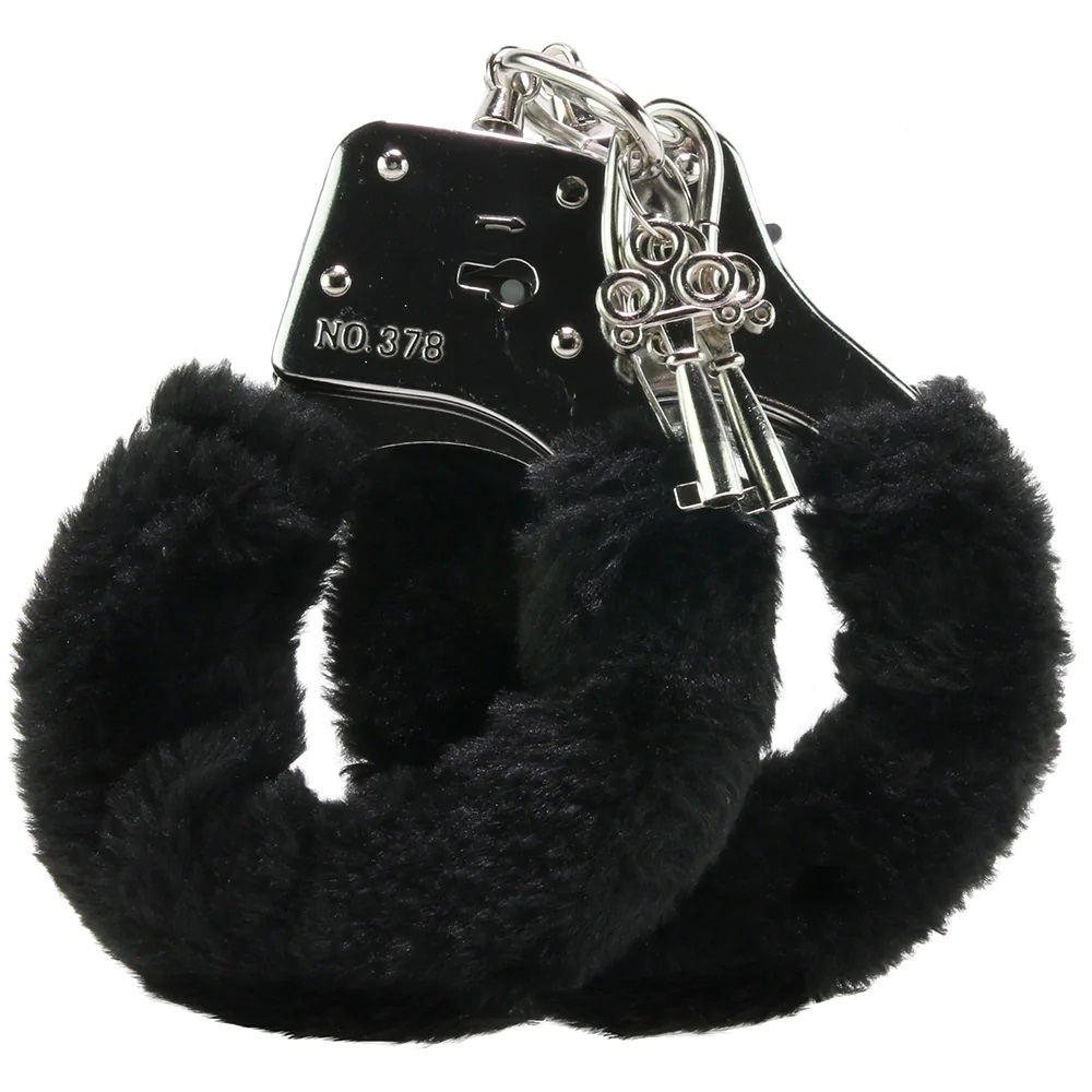 Pink Cherry Black Furry Hand Cuffs Review