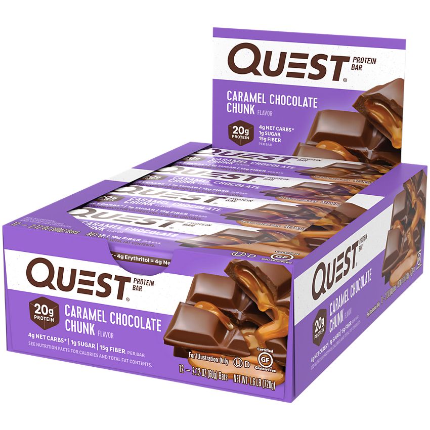 Quest Nutrition Caramel Chocolate Chunk Protein Bar Review