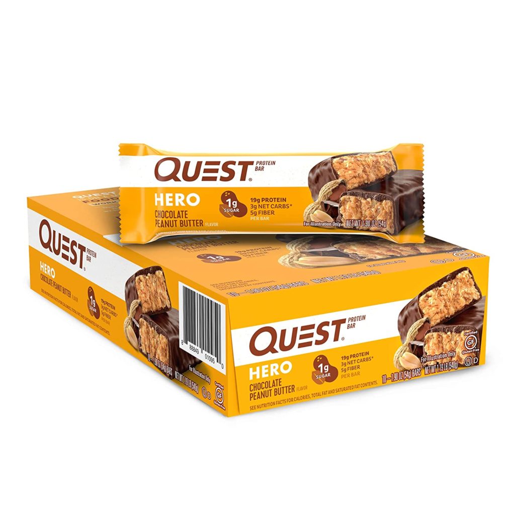 Quest Nutrition Chocolate Peanut Butter Hero Bar Review