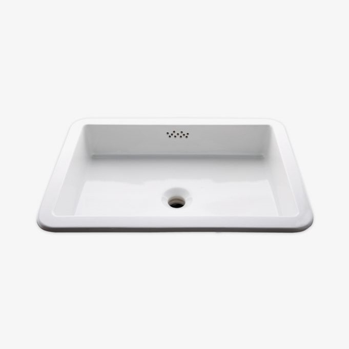 WaterWorks Manchester Undermount Rectangular Flat Bottom Vitreous China Lavatory Single Glazed 22 1/8" x 16 3/16" x 5 15/16 Review