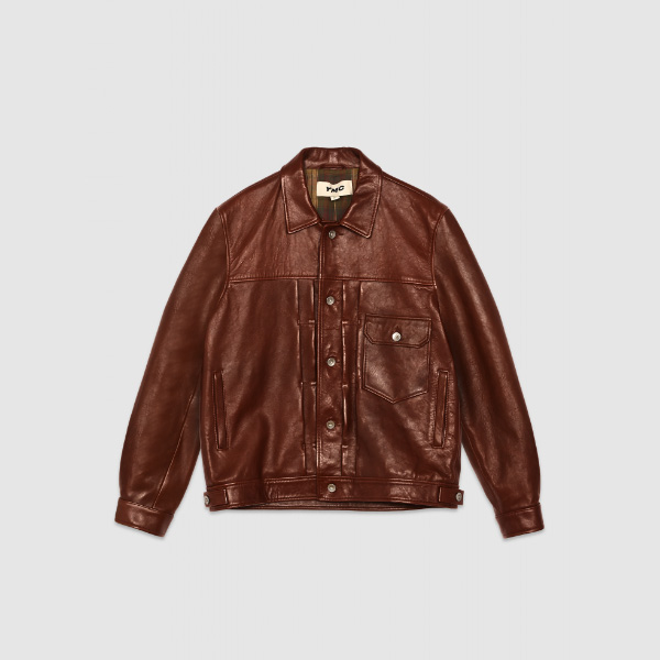 YMC Badlands Lamb Leather Jacket Brown Review 