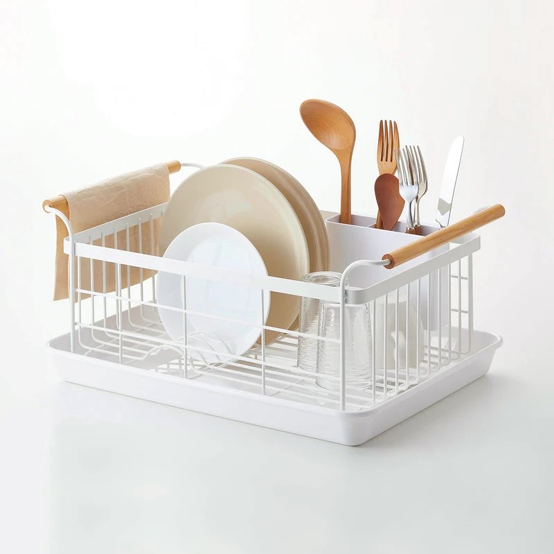 Yamazaki Home Tosca Dish Rack Steel + Wood Review