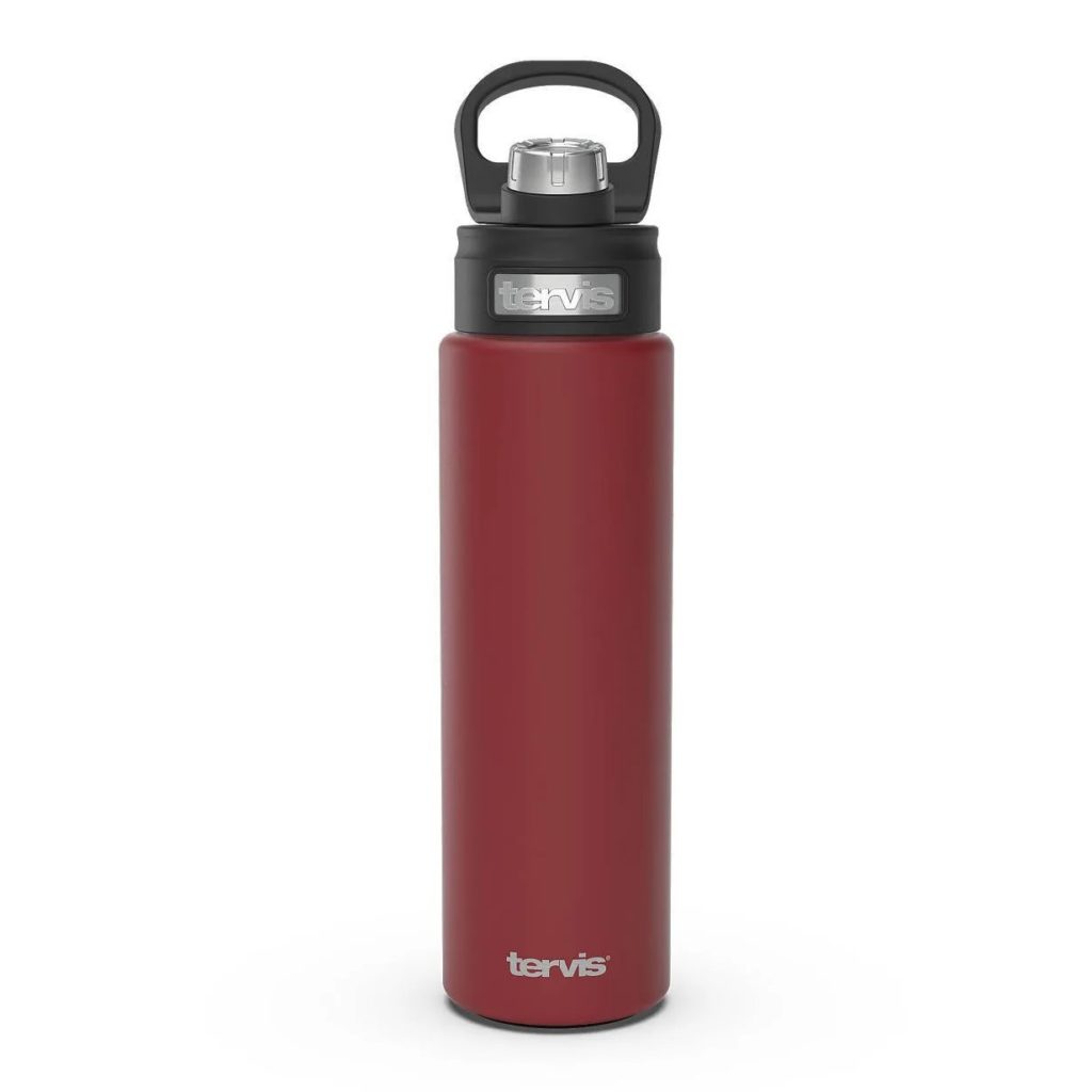 Foxberry Red Powder Coated 24oz Wide Mouth Bottle