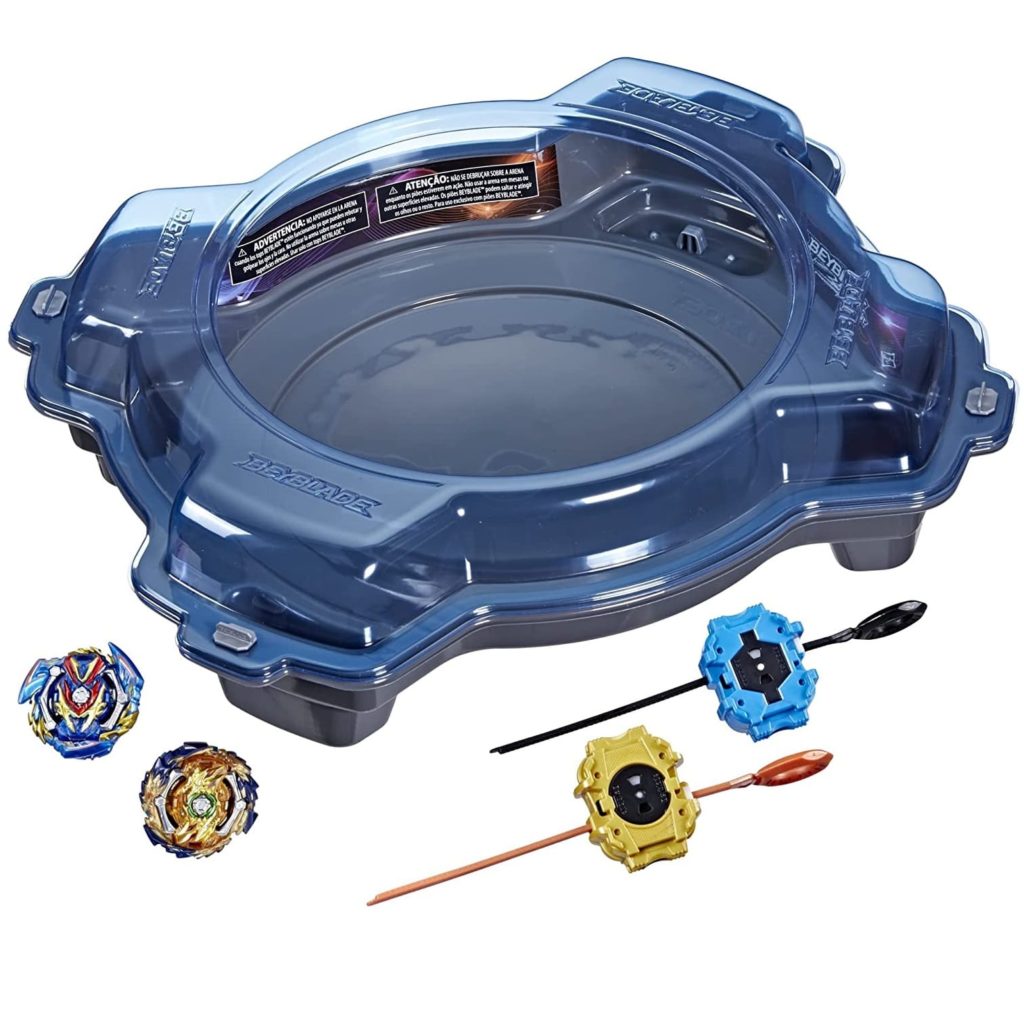 BEYBLADE Burst Pro Series Evo Elite Champions Pro Set -- Complete Battle Game Set with Beystadium, 2 Battling Top Toys and 2 Launchers