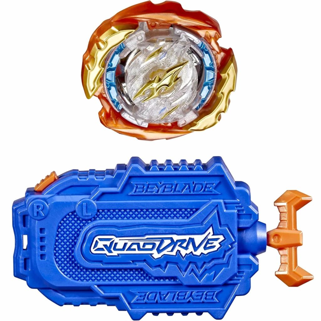 BEYBLADE Burst QuadDrive Cyclone Fury String Launcher Set -- Battle Game Set with String Launcher and Right-Spin Battling Top Toy