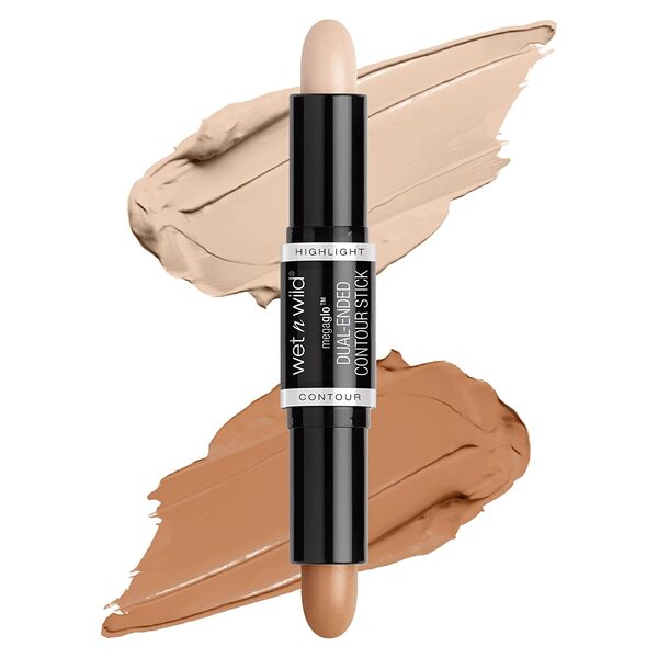 Wet n Wild MegaGlo Dual-Ended Contour Stick Medium/Tan, 0.28 Ounce (Pack of 1), (752A)