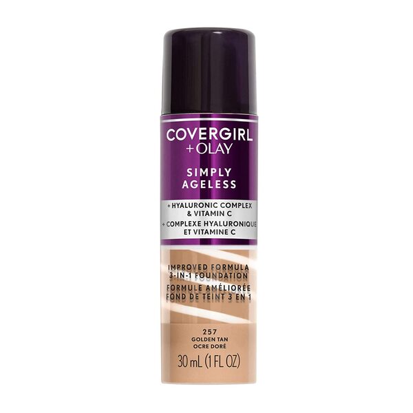 COVERGIRL+OLAY Simply Ageless 3-in-1 Liquid Foundation, Natural Beige