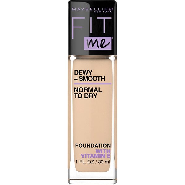 Maybelline New York Fit Me Dewy + Smooth Foundation, 120 Classic Ivory, 1 Fl. Oz (Count of 1) (Packaging May Vary)