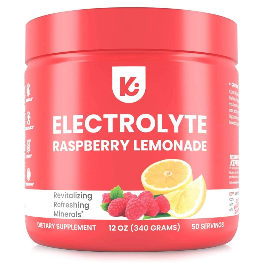 KEPPI Keto Electrolytes Powder - No Sugar or Carbs - Advanced Hydration Raspberry Lemonade Electrolyte Supplement, Boost Energy Without Sugar (Raspberry Lemonade, 50 Serves)