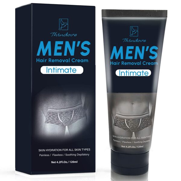  Intimate/Private Hair Removal Cream For Men, - For Unwanted Male Hair In Intimate/Private Area, Effective & Painless Depilatory Cream, Suitable For All Skin Types