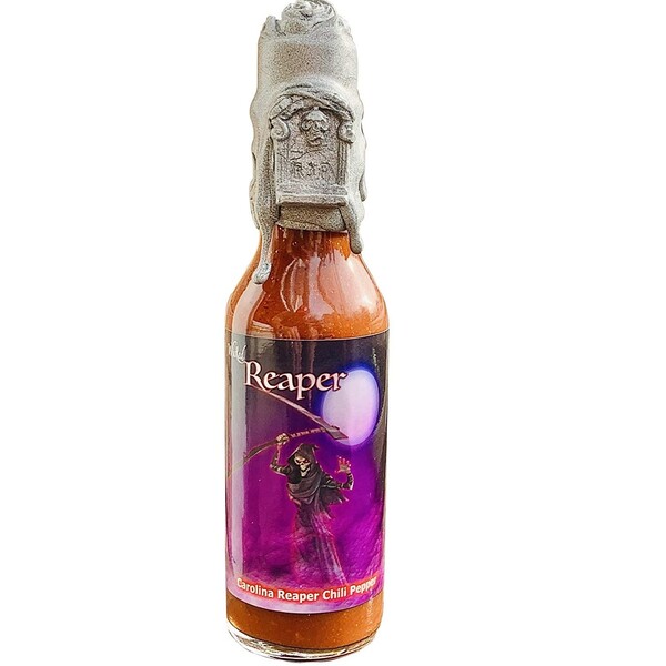Wicked Reaper Reserve World's Hottest Chili Pepper Carolina Reaper Hot Sauce (Silver)