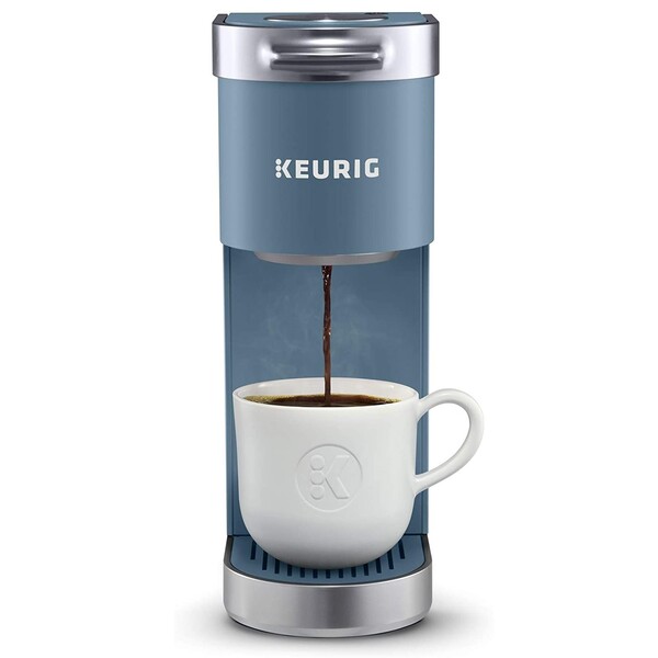 Keurig K-Mini Plus Coffee Maker, Single Serve K-Cup Pod Coffee Brewer, 6 to 12 oz. Brew Size, Stores up to 9 K-Cup Pods, Evening Teal
