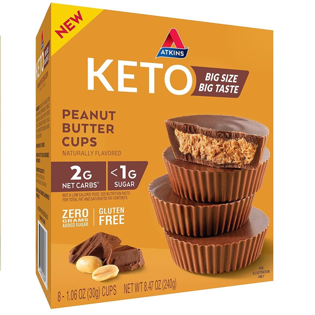 Atkins Keto Peanut Butter Cups, 8 Count