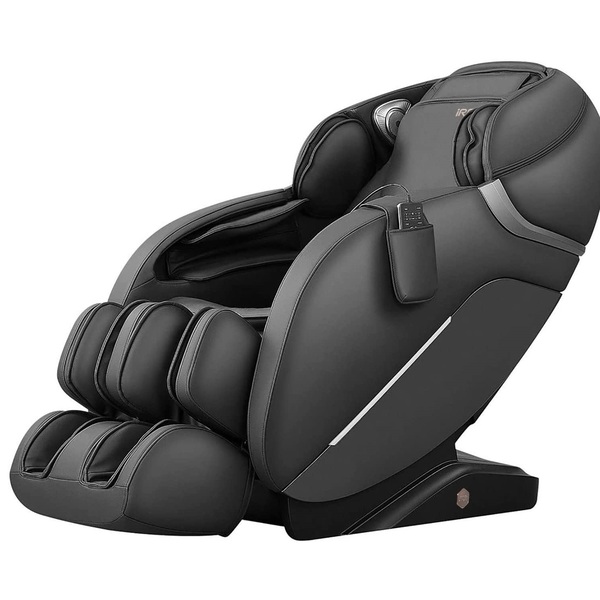 iRest SL Track Massage Chair Recliner, Full Body Massage Chair with Thai Stretch, Zero Gravity, Bluetooth Speaker, Airbags, and Thai Foot Massage, Space-Saving (Black)