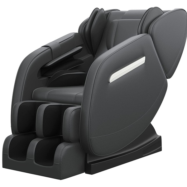 SMAGREHO 2022 New Massage Chair Recliner with Zero Gravity, Full Body Air Pressure, Heat and Foot Roller Included, Black
