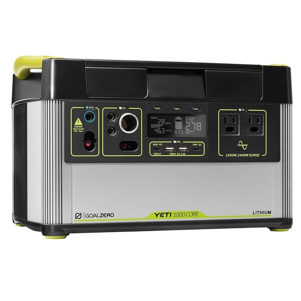 10 Best Solar Generators 8 Goal Zero Yeti 1000 Core Portable Power Station, 1,000 W, Solar-Powered Generator (Solar Panel Not Included), USB-A/USB-C Ports and AC Outlets, Power for Camping and Tailgating, Emergency Power