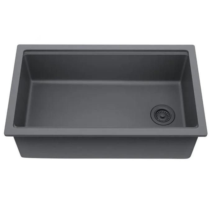 Kraus Fireclay Workstation Drop-In Undermount Single Bowl Kitchen Sink 