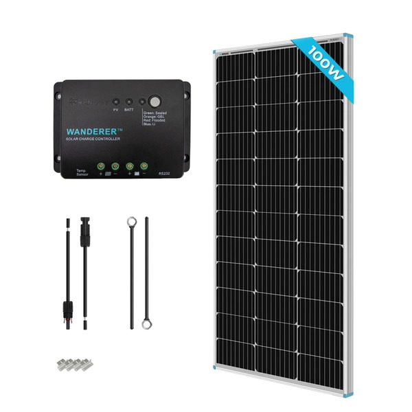 Renogy 100W 12V Monocrystalline Solar Kit & Wanderer 30A Charge Controller Review