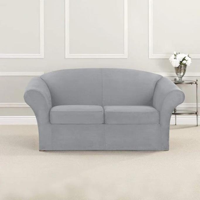 Surefit Ultimate Stretch Suede Three Piece Loveseat Slipcover Review 