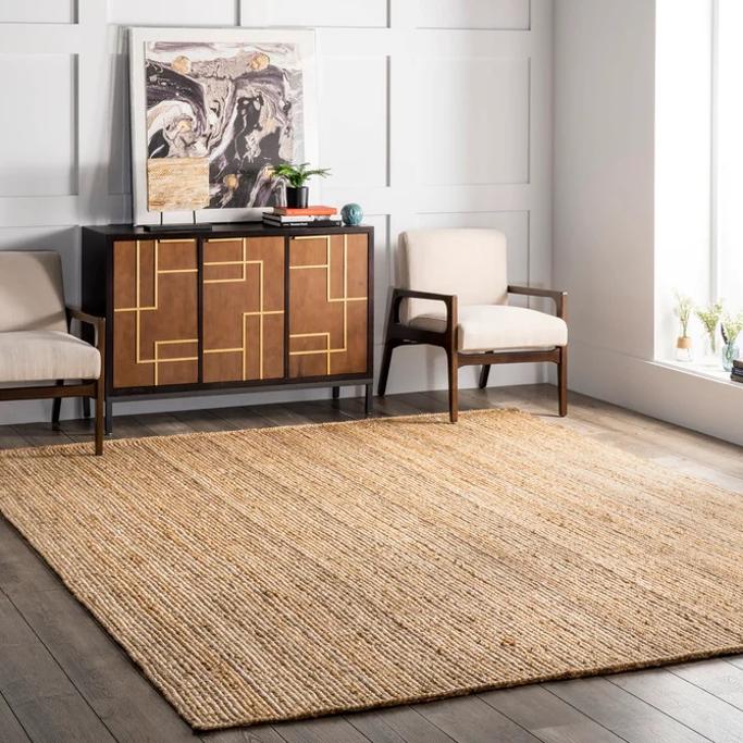 nuLOOM Hand Woven Rigo Jute Area Rug 