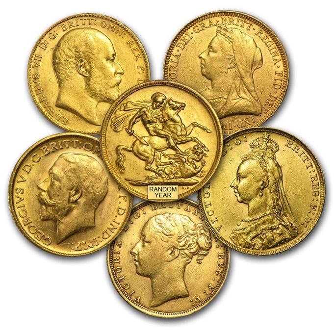 APMEX Great Britain Gold Sovereign Coins (Random) Avg Circ Review 