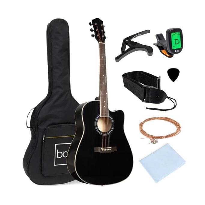 Best Choice Products Full-Size Beginner Acoustic Guitar Set with Case, Strap, Capo 41in Review