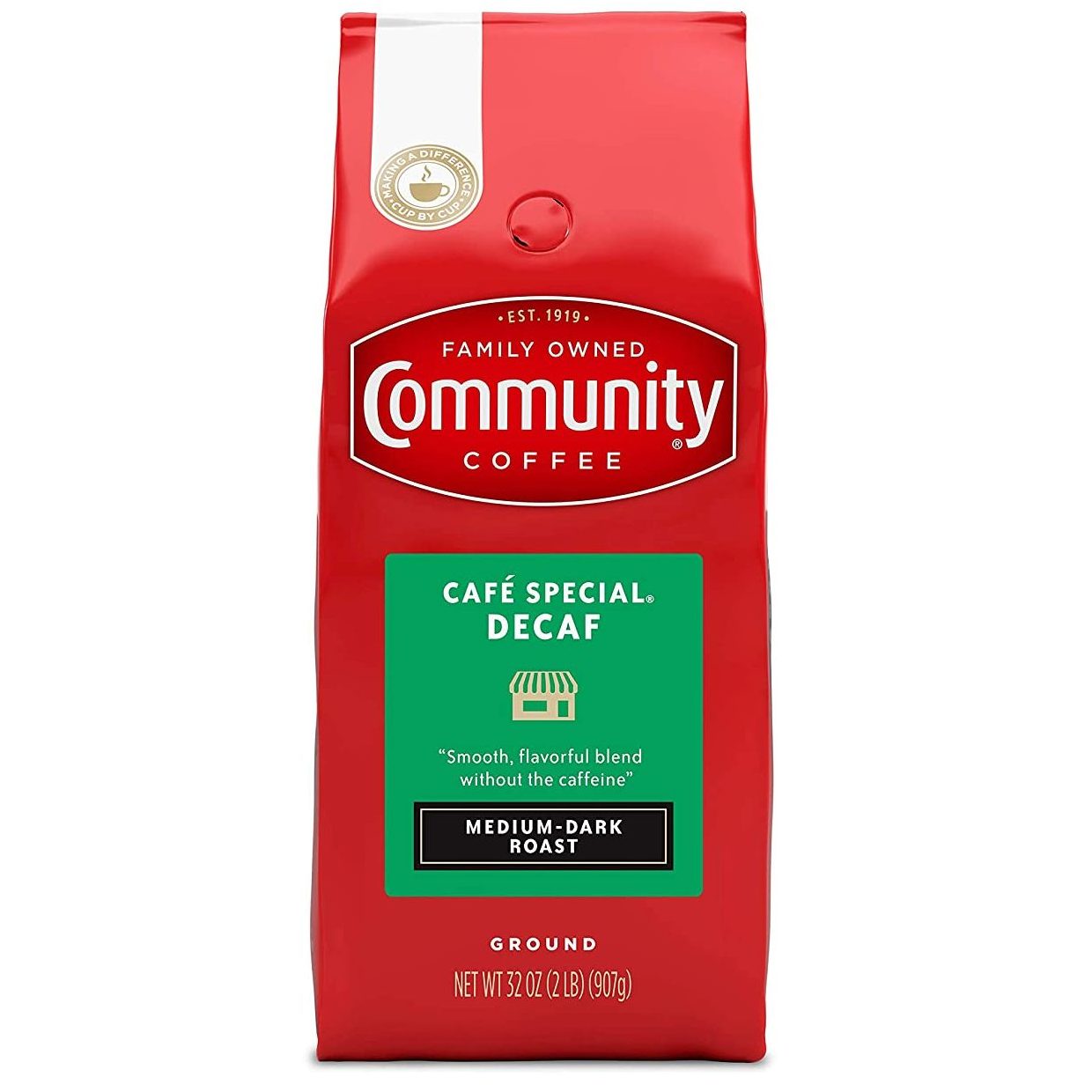 Community Coffee Café Special Decaf Ground Coffee, Medium Dark Roast