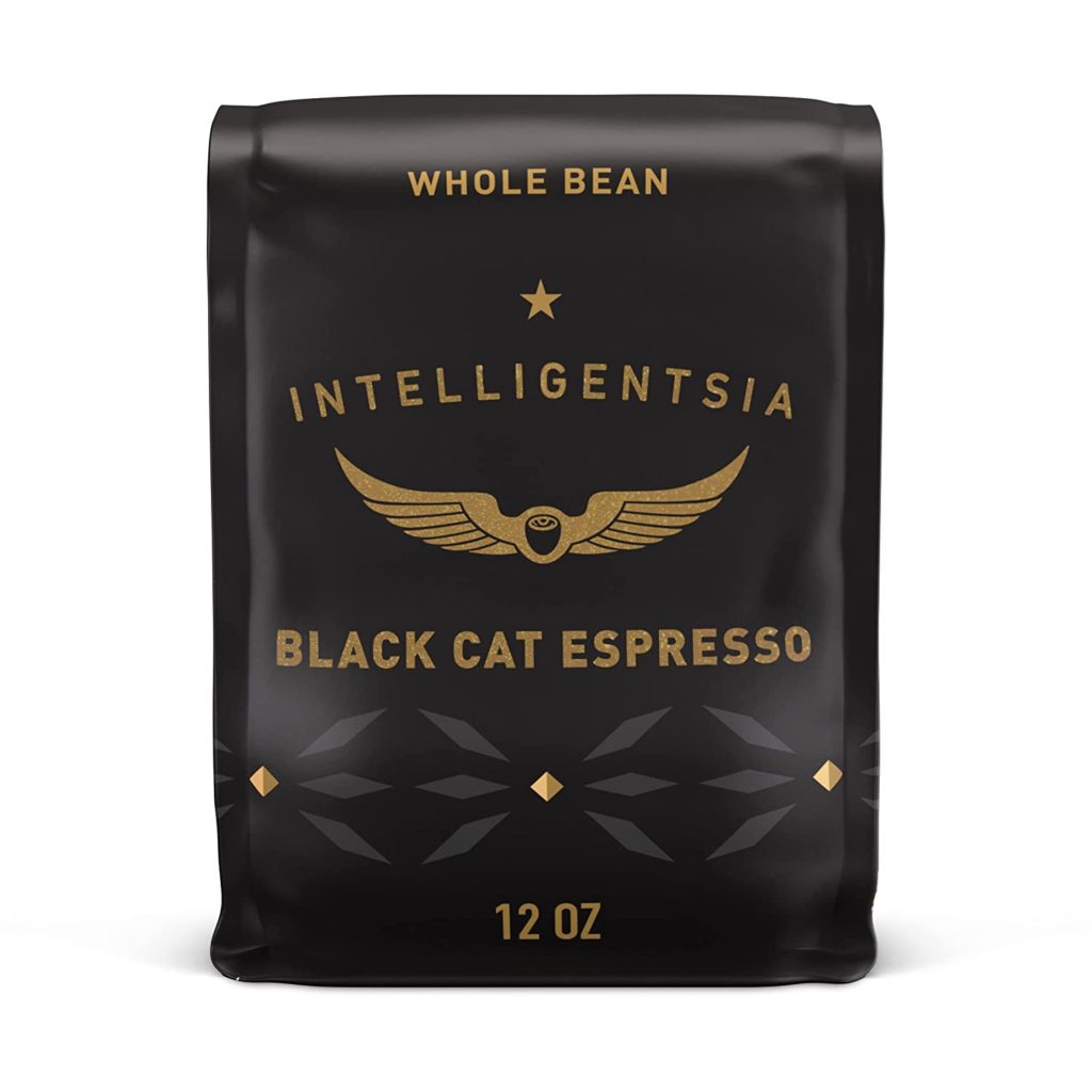 Intelligentsia Coffee, Medium Roast Whole Bean Coffee - Black Cat Espresso 12 Ounce Bag with Flavor Notes of Stone Fruit, Dark Sugars and Dark Chocolate, Packaging May Vary 